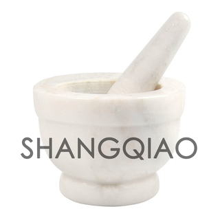 Marble Mortar and Pestle SQ107M2